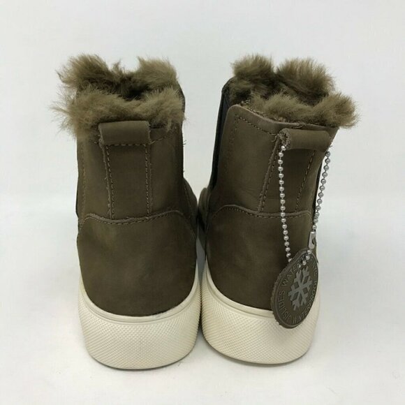 J Slides Ankle Boots Booties Green Leather 6 - Picture 4 of 10